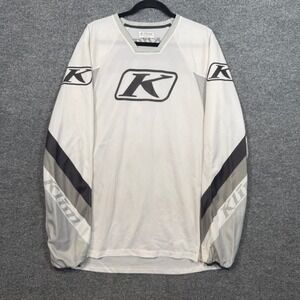 Klim Mojave Jersey Mens 2XL XXLWhite Long Sleeve K Logo Motocross Pullover